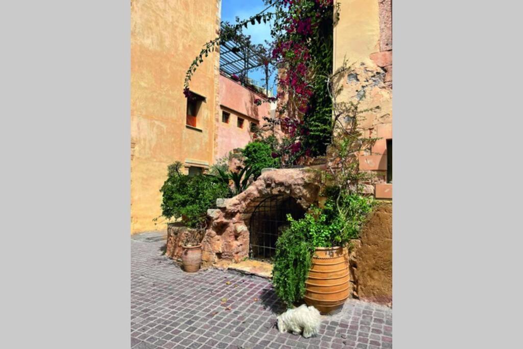 Villa Casa Eva With Outdoor Heated Jacuzzi And Hamam La Canea Exterior foto