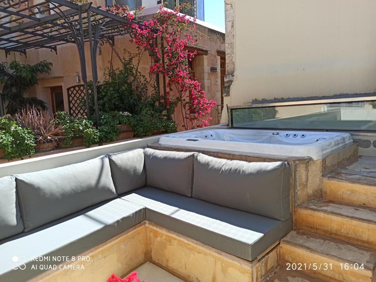 Villa Casa Eva With Outdoor Heated Jacuzzi And Hamam La Canea Exterior foto